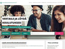 Tablet Screenshot of ammattikorkeakouluopinnot.fi